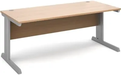 Dams Vivo Rectangular Desk with Integrated Cable Management System