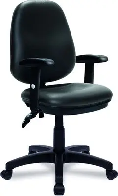 Nautilus Java 200 Black Vinyl Operator Chair with Lumbar Support