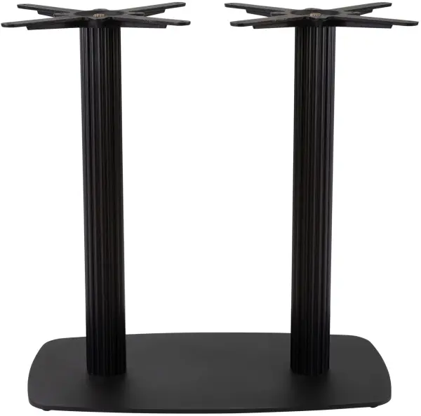 Zap Boston Twin Fluted Large Rectangular Dining Table Base with Radius ...