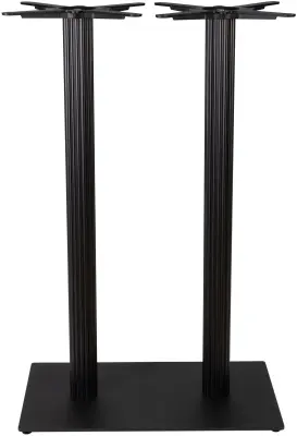 Zap Boston Twin Fluted Large Rectangular Dining Table Base - (h) 720mm ...