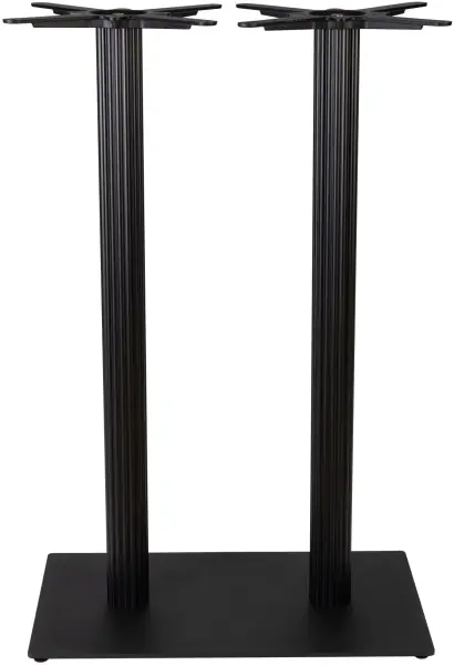 Zap Boston Twin Fluted Large Rectangular Poseur Table Base - (h) 1080mm ...