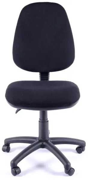 Juno High Back Chair Front Black 600x600