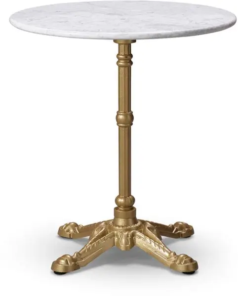 Solid Marble Round top on a Gold Bistro base 600x600.jpg