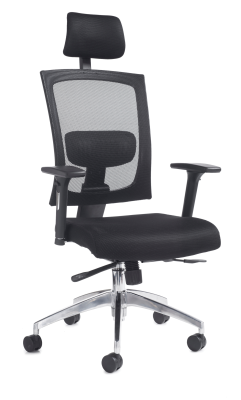 Dams Gemini Task Chair with Adjustable Arms and Headrest - Office